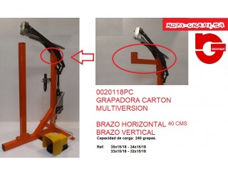 0020118PC MAQUINA GRAPADORA PEDAL BRAZO VERTICAL Y HORIZONTAL NEUMATICA - CPN