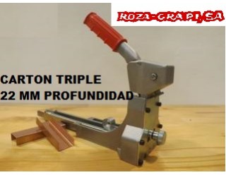 0020121 GRAPADORA MANUAL CARTON TRIPLE 22 MM