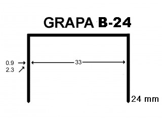 0021124 GRAPA B-24 MM. 
14.000 x embalaje
