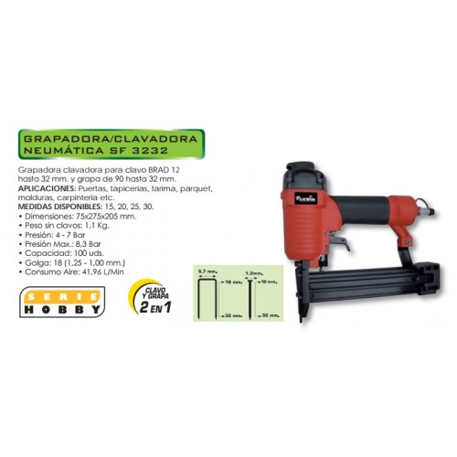 Clavadora y Grapadora Neumática CEVIK SF 50/40