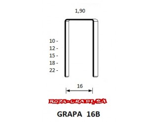 003316BXX GRAPA 16B DE 10 A 22 MM