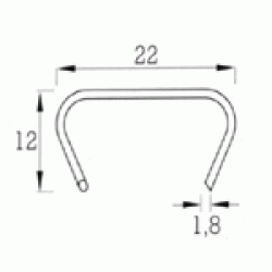 0035H22 GRAPA HR-22 GALVANIZADA