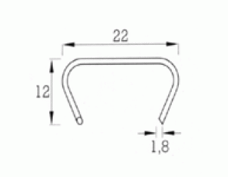 0035H22 GRAPA HR-22 GALVANIZADA