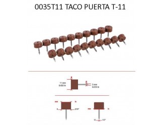 0035T11 TACO TOPE PUERTA T-11