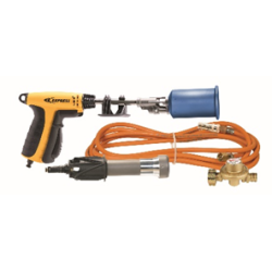 RETRAFALEL 11910 Shrink gun in a plastic case.  A 90 kW - 308 800 BTU-h HORNET burner +  100 kW - 341 000 BTU-h WIZZ 