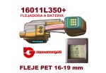 16011L350+ FLEJADORA BATERIA L350+ PP/PET 16 A 19 MM. 
CARGADOR + 2 BATERIAS (OR-T 450)