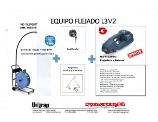 16011L3V2KIT KIT  FLEJADORA BATERIA L3V2U  Y CARRO DEVANADOR SUSPENSOR