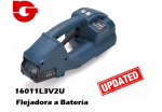 16011L3V2U FLEJADORA BATERIA L3V2U PP/PET 12 A 16 MM. 
CARGADOR + 1 ó 2 BATERIAS