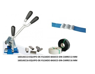 1601ASC13 KIT EQUIPO DE FLEJADO BASICO SIN CARRO 13 MM