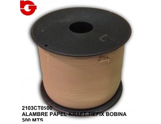 2103CT0500 ALAMBRE PAPEL KRAFT TIEFIX BOBINA 500 MTS.