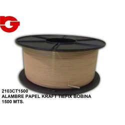 2103CT1000 ALAMBRE PAPEL KRAFT TIEFIX BOBINA 1000 MTS.