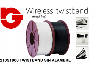 210ST900 TWISTBAND SIN ALAMBRE TIEFIX BOBINA 900 MTS. BLANCO