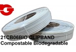 21CB06BIO CLIPBAND Compostable Biodegradable 600 MTS. (0,60 Ø) 
CAJA 5 BOBINAS BLANCO 