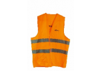 RETRAFALEL 44741 Orange polyester safety vest with hook-and-loop fastener. Visibility: 150 m - 492,13 ft
