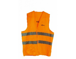 RETRAFALEL 44741 Orange polyester safety vest with hook-and-loop fastener. Visibility: 150 m - 492,13 ft