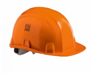 RETRAFALEL 44742 Orange safety helmet made of high-density polyethylene. Adjustable headband. European standard
