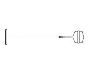46-10453 Dry Cleaning Fine_Fabric_Paddle_Fastener (nylon) -  White