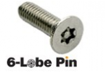 DTORSEG021 Tornillo de Seguridad 6-Lobe Pin