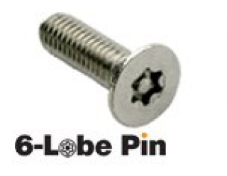 DTORSEG021 Tornillo de Seguridad 6-Lobe Pin