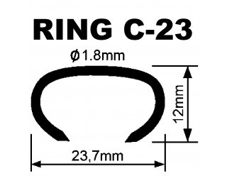 CLAGR0023IN GRAPA C-23 OMEGA 23 INOXIDABLE  (NEUMATICA) (10.000)