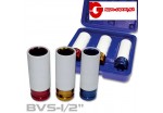 CLABVS12000 JUEGO 3 VASOS IMPACTO LARGO HEXAG. 1/2''''  17, 19 y 21 mm