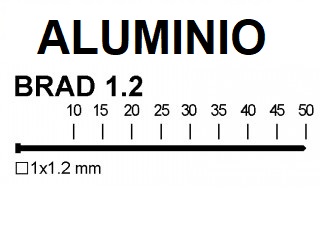 CLAPV12ALUM CLAVO BRAD GN 1.2 FUSION F-18 ALUMINIO