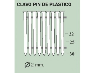 FA-CPN CLAVO PLASTICO  Ø 2,0 MM.