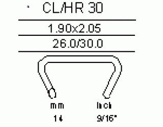 0035H30 GRAPA HR-30 GALVANIZADA