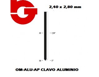 OM-ALU-AP CLAVO AP ALUMINIO