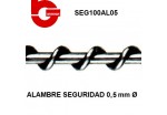 SEG100AL05 ALAMBRE GALVANIZADO SEGURIDAD 0,5 mm. Ø
 Carrete 286 mts. aprox.