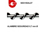 SEG100AL07 ALAMBRE GALVANIZADO SEGURIDAD 0,7 mm. Ø
 Carrete 186 mts. aprox.