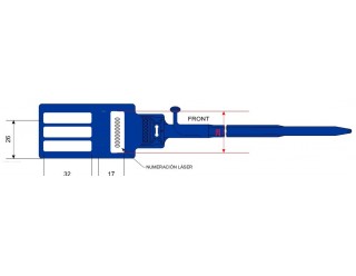 SEG20SG10 BRIDA SEGURIDAD NUMERADA  SG-10
(SF-1) 
3 ZONAS ESCRITURA DE 25 X 6 MM.