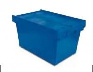 TAY267000 Euro-Caja con tapa nº 6444-T color azul