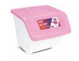 TAY417597 Contenedor compartimentos 30 l. Rosa