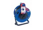 TAY764608 Enrollacable IP44 4 BASES 2P+T con termostato y tapa 50m. 3000W 3x1''5