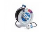 TAY768507 Enrollacable IP67 2 BASES 2P+T con termostato y tapa 50m. 3500W 3x1''5 con cable goma neopreno