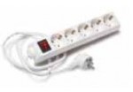 TAY808609 Base múltiple 5 BASES 2P+T con interruptor 3x1´5