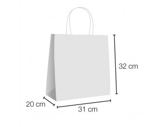 UN19.40.210 Bolsas papel asa rizada take away 31x20x32 cm