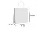UN19.40.060 Bolsas papel kraft de asa rizada 35x16x44 cm