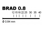 CLAPV08 MINI-BRAD 0.8 CABEZA