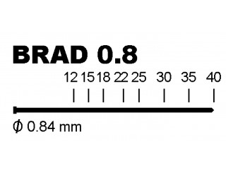 CLAPV08 MINI-BRAD 0.8 CABEZA