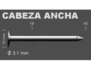 CLARN32 CLAVO TEJADO 32mm (7.200)