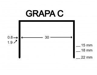 CLAGR000C GRAPA CARTON C-CLINCHER -(32)