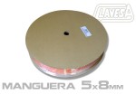 CLATW0508 MANGUERA CLAVESA 5×8mm DE 100 M. NARANJA.