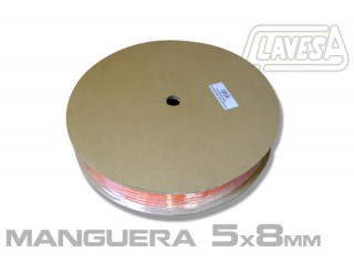 CLATW0508 MANGUERA CLAVESA 5×8mm DE 100 M. NARANJA.