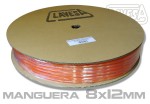 CLATW0812 MANGUERA 8×12mm DE 100M. NARANJA.